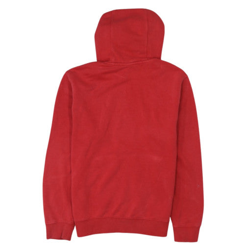 Nike Men's Red Pullover Hoodie Small Embroidered Logo Fleece