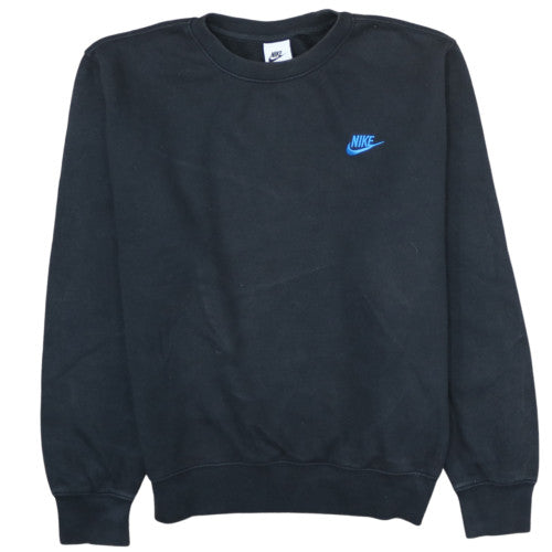 Nike Men's Black Crew Neck Cotton Sweatshirt Size S