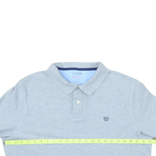 Chaps Men's Grey Everyday Polo Shirt XL Cotton Casual Top