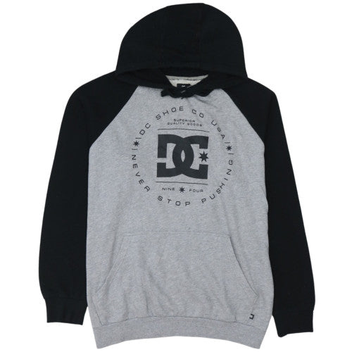 DC Shoes Men's Grey & Black XL Pullover Hoodie