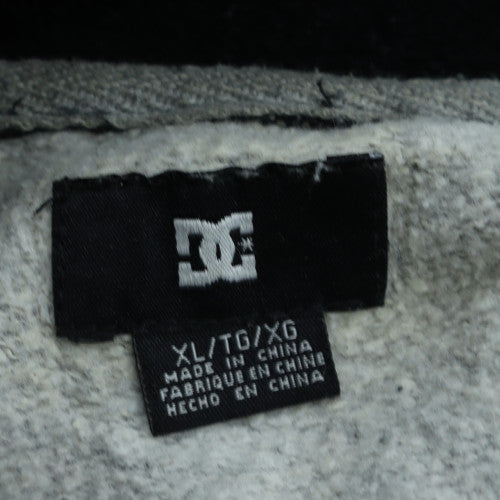 DC Shoes Men's Grey & Black XL Pullover Hoodie