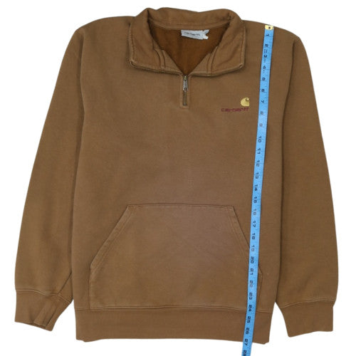 Carhartt Men's Brown XL 1/2 Zip Fleece Sweatshirt