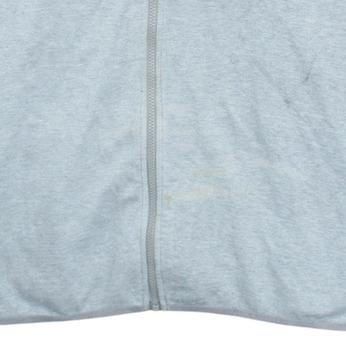 Nike Men's Grey Full Zip Hoodie 2XL Regular Fit Sweatshirt