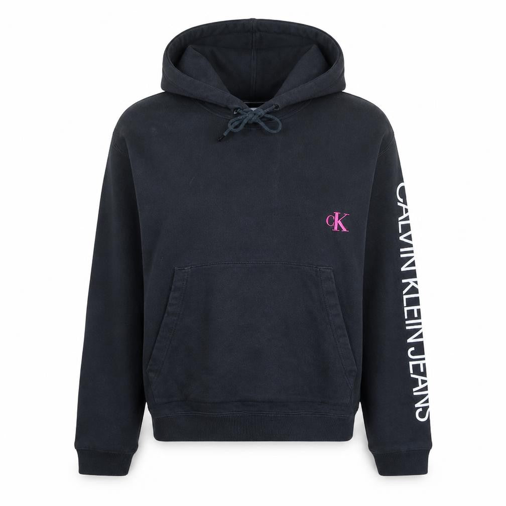 Calvin Klein Jeans Women Black S Pullover Hoodie Graphic Print