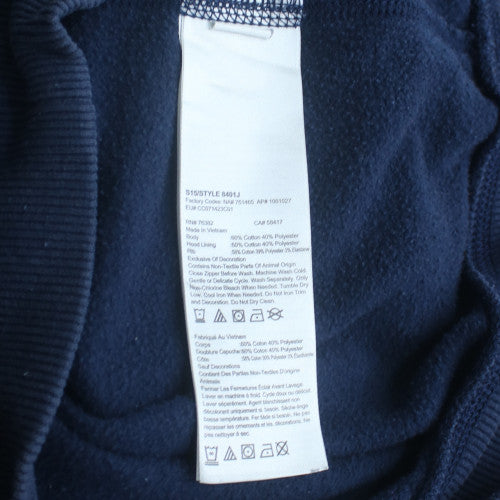 Timberland Men's Blue Full Zip Hoodie S Classic Logo Fleece
