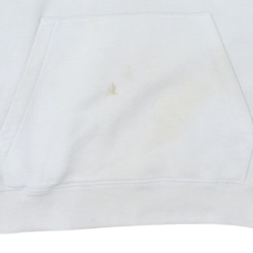 Champion Men's Black & White 1/2 Zip Hoodie Medium Logo Pullover Sweatshirt