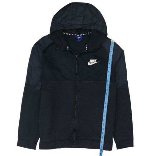 Nike Men's Black XL Full Zip Hoodie Sweatshirt Athletic Fit