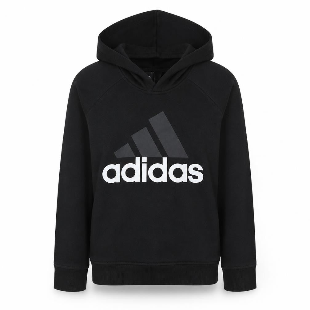 Adidas Women's Black Pullover Hoodie Size S Logo Print Casual Sweatshirt