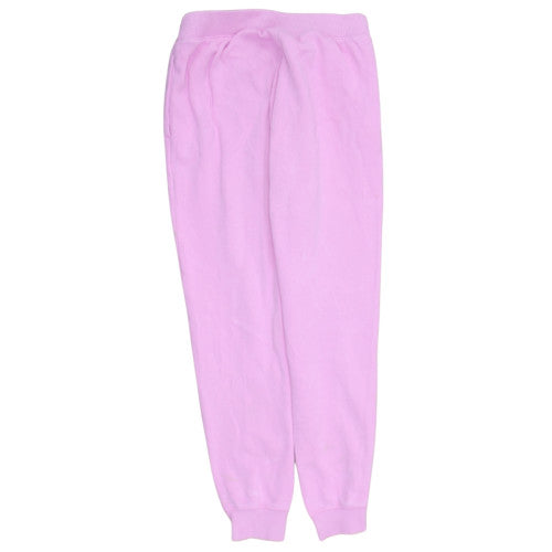 Champion Womens Pink Small Fleece Cuffed Sweatpants Casual Trousers