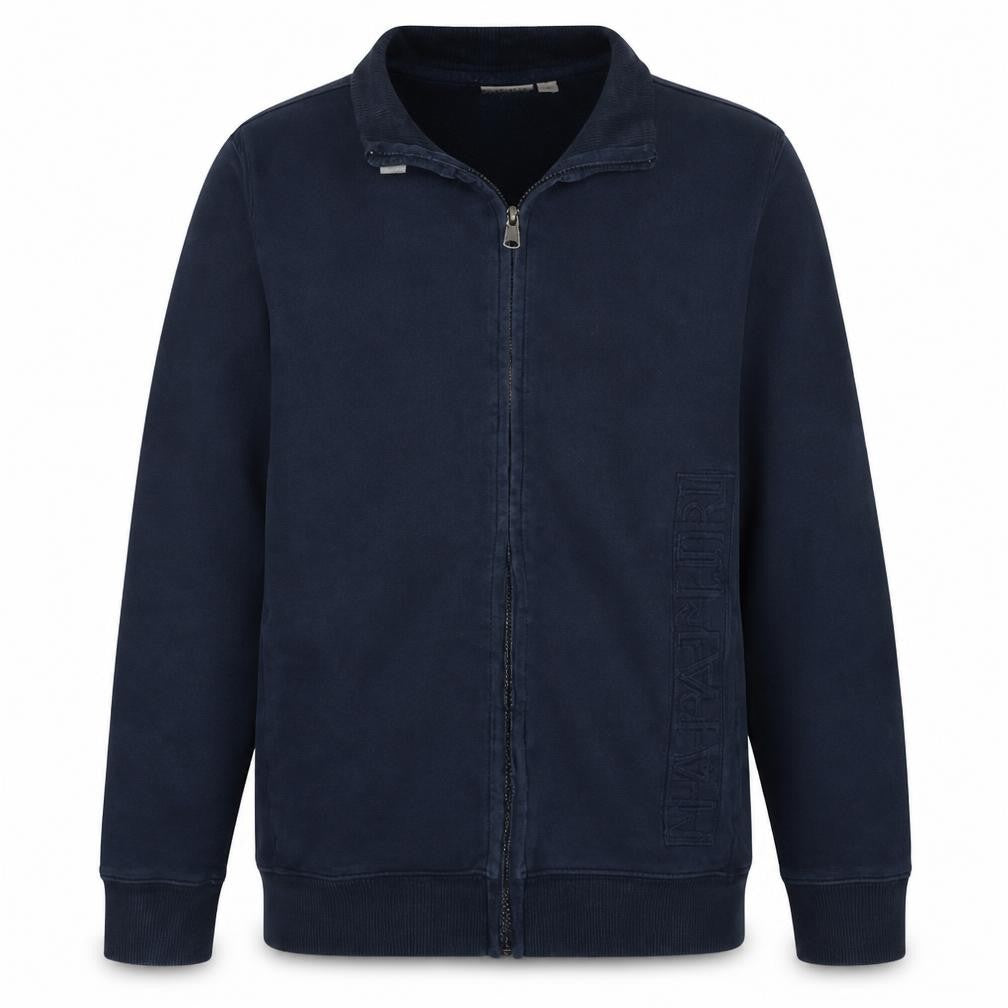 Napapijri Men’s Blue Full Zip Fleece Sweatshirt M