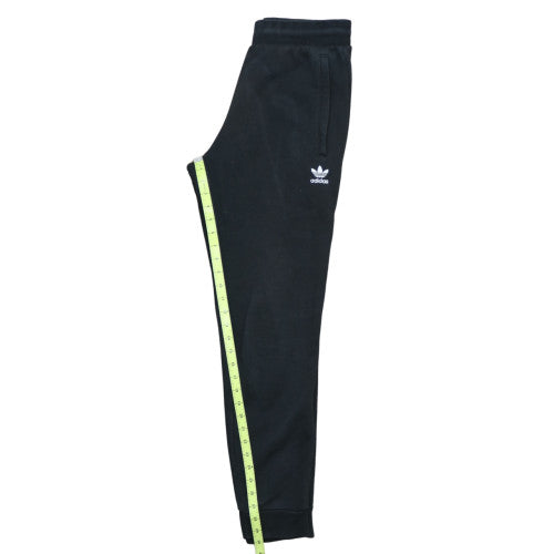 Adidas Women Black Small Jogger Sweatpants Cotton Blend Elastic Waist