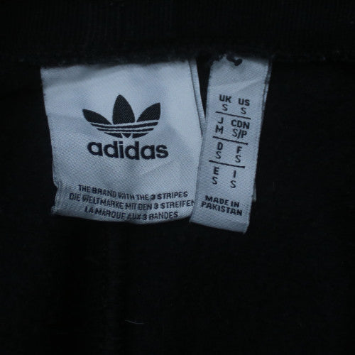 Adidas Women Black Small Jogger Sweatpants Cotton Blend Elastic Waist