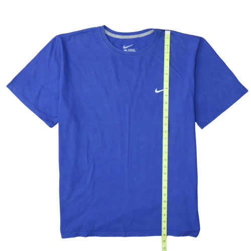 Nike Men's Blue 2XL Regular Fit Cotton Crew Neck T-Shirt
