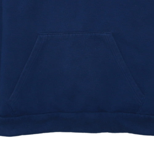 Adidas Mens Blue Pullover Hoodie Classic Fit Long Sleeve