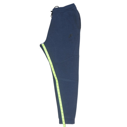 Nike Men's Blue Fleece Joggers L Regular Fit Tapered Sweatpants