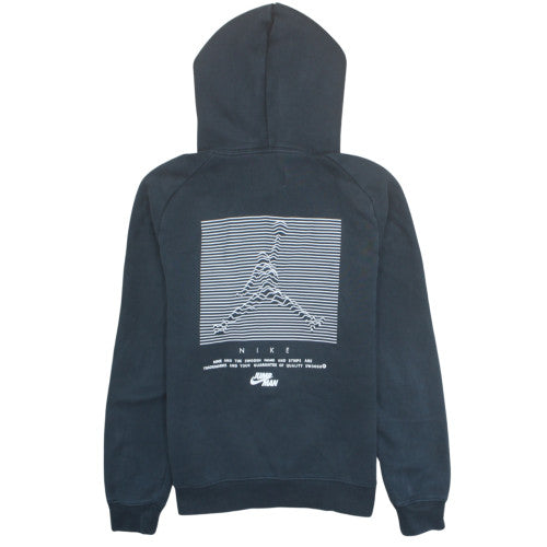 Nike Jordan Men's Blue Pullover Hoodie Size S Graphic Sports Fleece