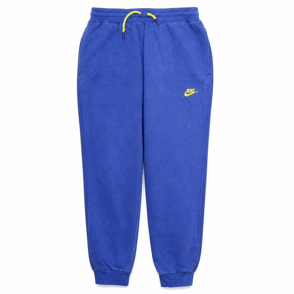 Nike Men's Blue Fleece Sweatpants L Elastic Waist Tapered Fit