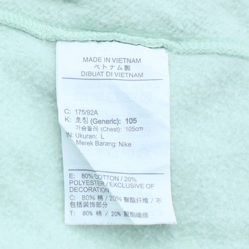 Nike Men's Green L Crew Neck Pullover Sweatshirt