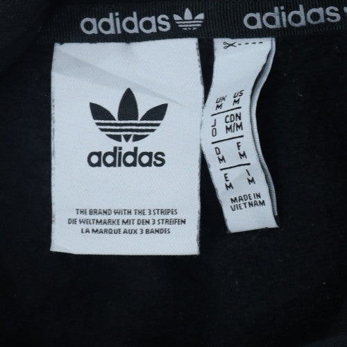 Adidas Men's Black Pullover Hoodie M Regular Fit Sports Style