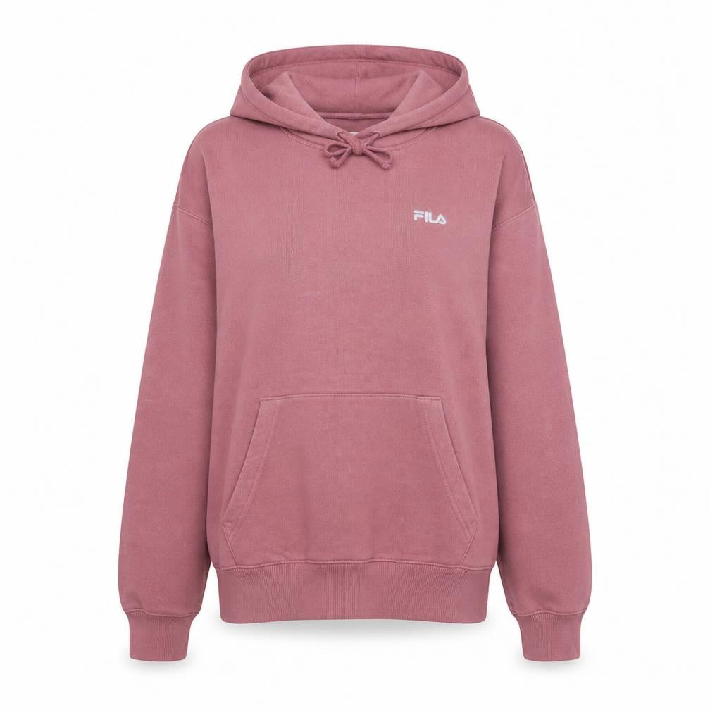 Fila Womens Pink Pullover Hoodie Size S Cotton Blend Casual