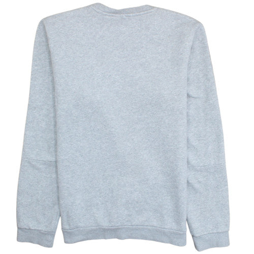 Adidas Mens Grey Crew Neck Pullover Fleece Sweatshirt M