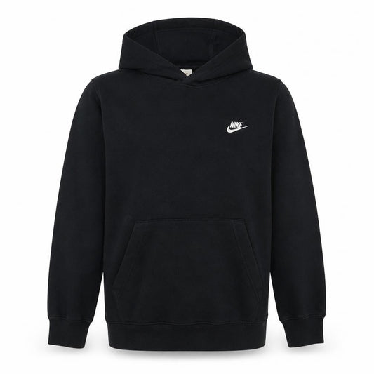 Nike Mens Black Pullover Hoodie L Cotton Blend Sweatshirt