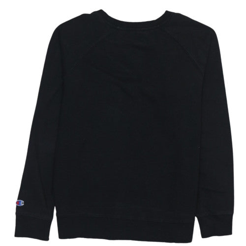 Champion Women's Black XL Pullover Sweatshirt with Logo Detail