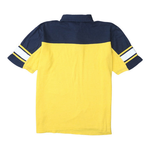 Tommy Hilfiger Men’s Yellow & Blue Colourblock Polo Shirt XL