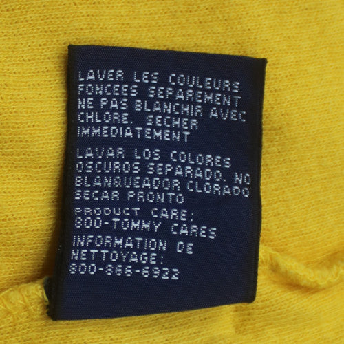 Tommy Hilfiger Men’s Yellow & Blue Colourblock Polo Shirt XL