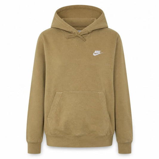 Nike Women’s Camel Brown Pullover Hoodie Size S Fleece Lined Sweatshirt