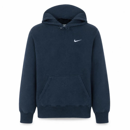 Nike Men's Blue Pullover Hoodie M Logo Fleece Sweatshirt