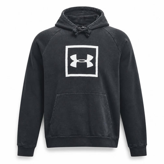 Under Armour Men's Black 2XL Pullover Hoodie Fleece Logo Sweatshirt