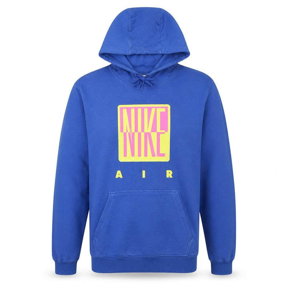 Nike Men's Blue Pullover Hoodie L Graphic Print Sportswear