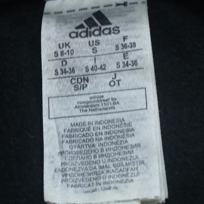 Additional view of Adidas women’s black pullover hoodie, size S, logo print casual