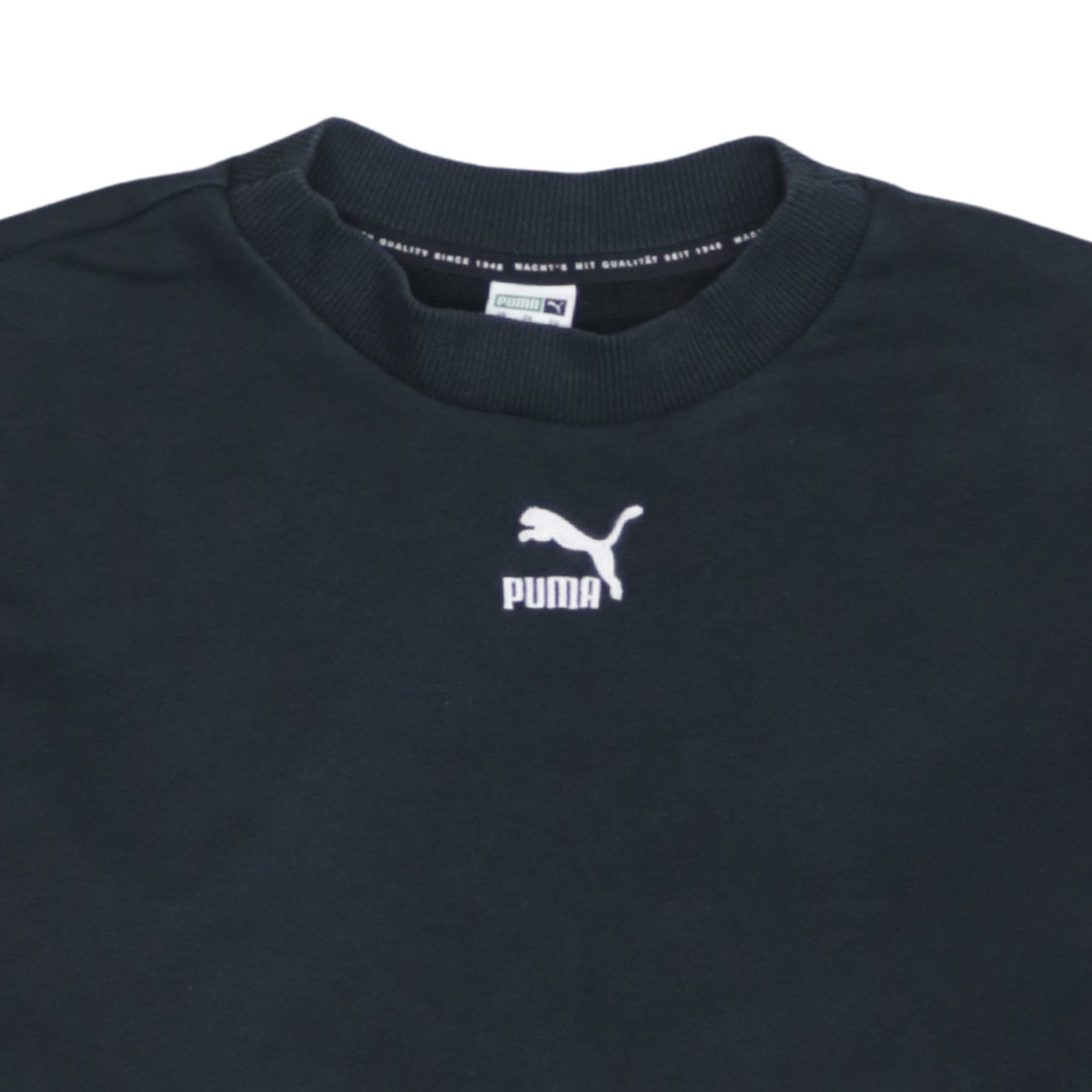 Puma Women's Black Small Crew Neck Pullover Sweatshirt