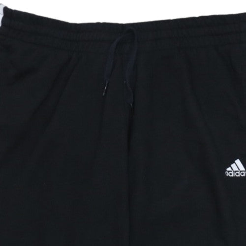 Adidas Womens Black XL Jogger Trousers with Side Stripes