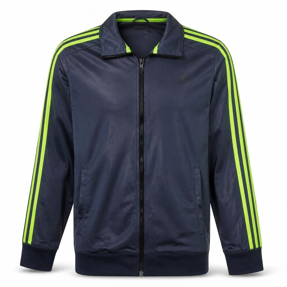 Adidas Men Blue Full Zip Sports Sweatshirt Jacket L Climalite