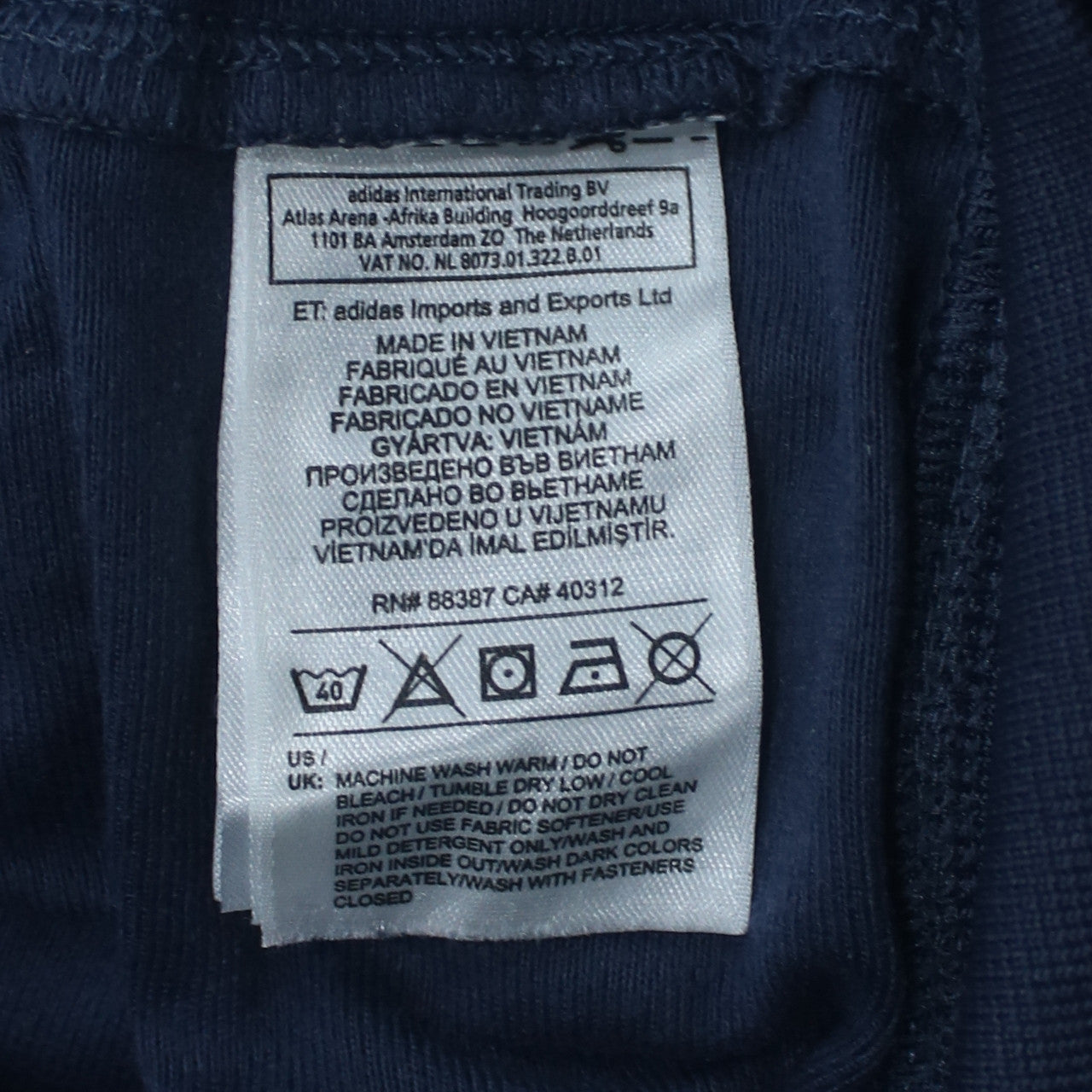 Adidas Men Blue Full Zip Sports Sweatshirt Jacket L Climalite
