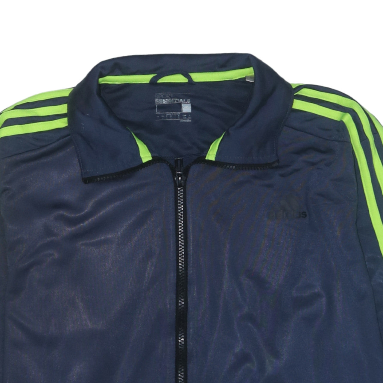 Adidas Men Blue Full Zip Sports Sweatshirt Jacket L Climalite