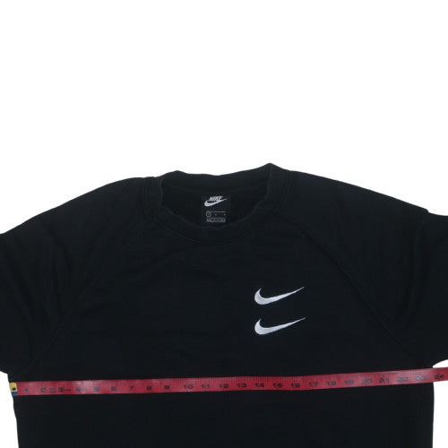 Nike Mens Black L Crew Neck Embroidered Logo Sweatshirt
