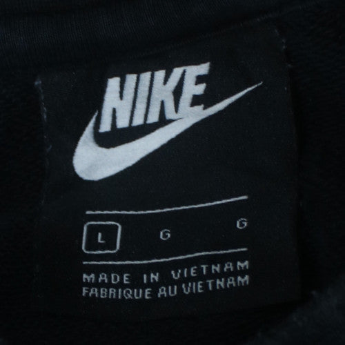 Nike Mens Black L Crew Neck Embroidered Logo Sweatshirt