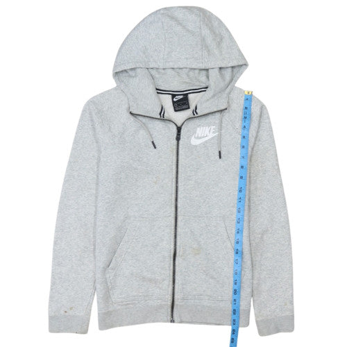 Nike Mens Grey Full Zip Hoodie Size S Regular Fit Sportswear