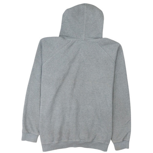 adidas Mens Grey Pullover Hoodie L Logo Fleece Sweatshirt