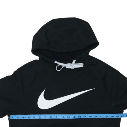 Nike Men's Black Pullover Hoodie M Dri-Fit Logo Sportswear