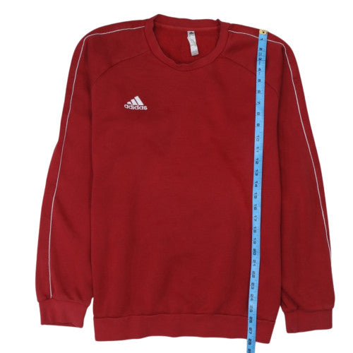 adidas Men's Red XL Pullover Crew Neck Sweatshirt
