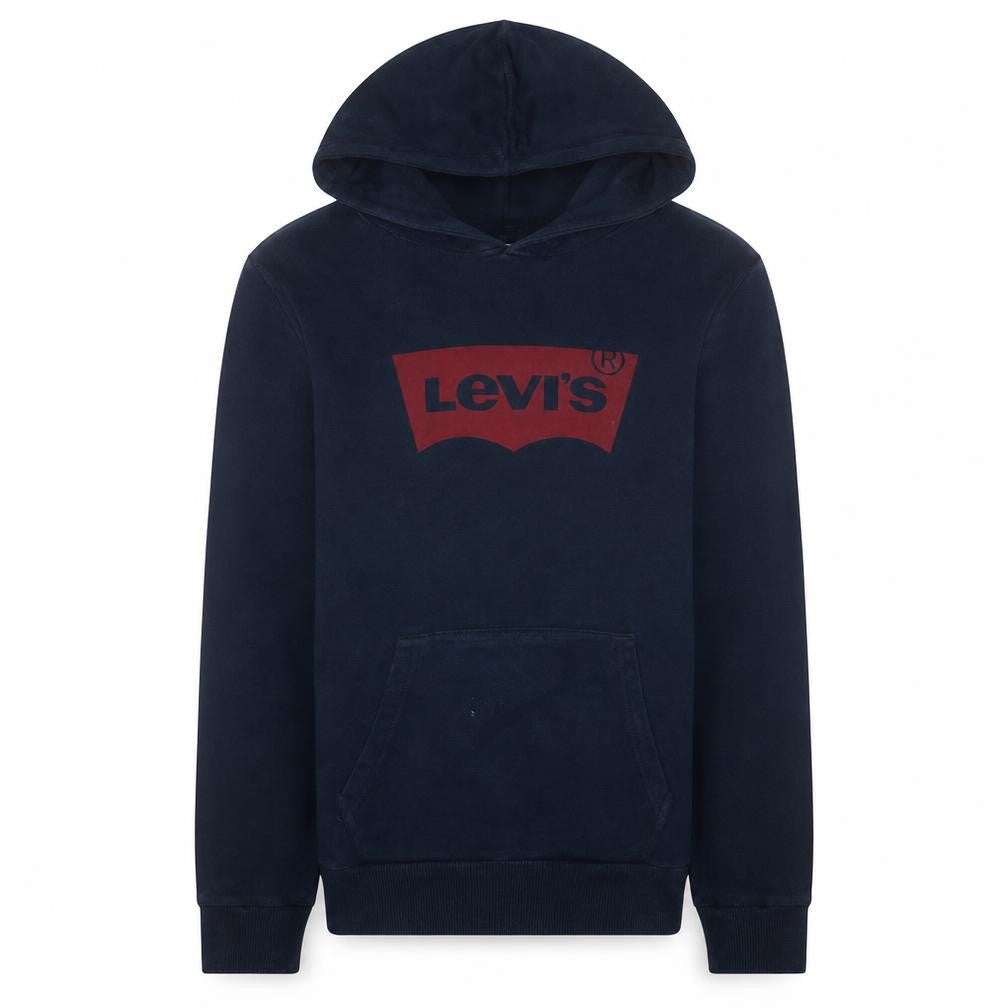 Levi's Men's Blue Pullover Hoodie M Graphic Logo Sweatshirt