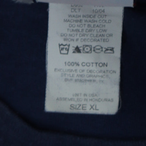 NFL Men's Navy Blue Patriots Super Bowl Champions T-Shirt XL