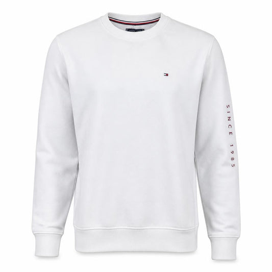 Tommy Hilfiger Men's White Crew Neck Sweatshirt Size L