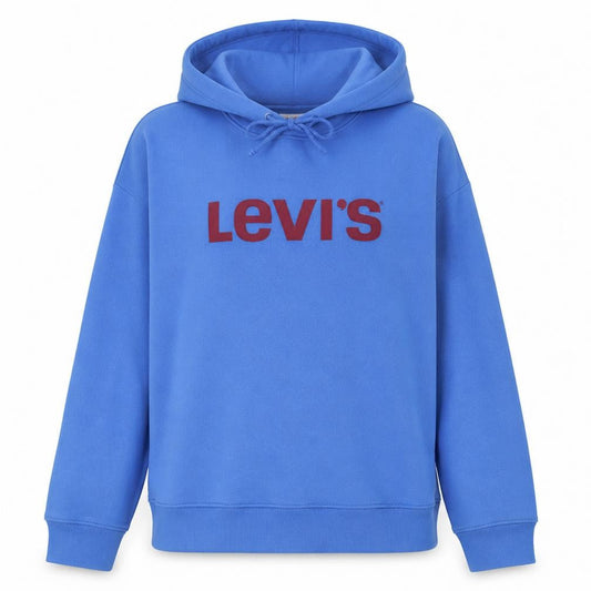 Levi's Girls Blue Logo Pullover Hoodie Size S Cotton Blend Fleece
