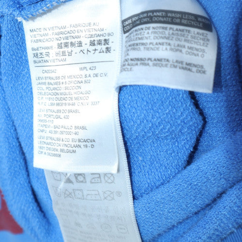 Levi's Girls Blue Logo Pullover Hoodie Size S Cotton Blend Fleece